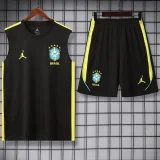 26-27 Brazil Jordan Black Tank top and shorts suit