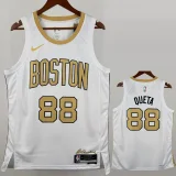 25-26 Celtics QUETA #88 White City Edition Top Quality Hot Pressing NBA Jersey