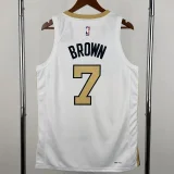 25-26 Celtics BROWN #7 White City Edition Top Quality Hot Pressing NBA Jersey