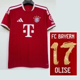 26-27 Bayern Home OLISE #17 Fans Soccer Jersey (HK Special Edition)