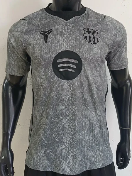 26-27 BAR Grey Goalkeeper Player Version Soccer Jersey