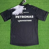 2026 Mercedes Black T-Shirts Racing Suit (Football Jersey Size)小狼头(圆领)