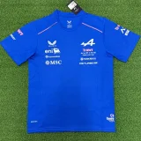 2026 F1 高山队 Blue T-Shirts Racing Suit (Football Jersey Size)(圆领)