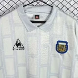 1986 Argentina Gray Goalkeeper Long Sleeve Retro Soccer Jersey (长袖)