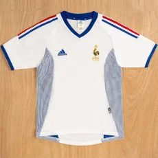 2002 France Away Retro Soccer Jersey