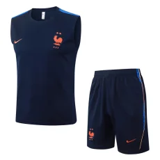 26-27 France Royal blue Tank top and shorts suit #D26072