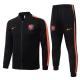 26-27 Netherlands Black Jacket Tracksuit # A26083