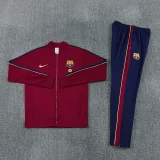 26-27 BAR Brown Red Jacket Tracksuit #01