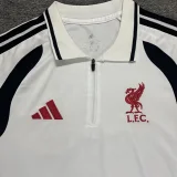 26-27 LIV White Polo Short Sleeve (半拉链)