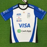 2026 Red Bull White T-Shirts Racing Suit (Football Jersey Size)(圆领)