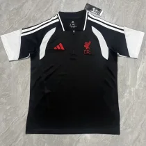 26-27 LIV Black Polo Short Sleeve (半拉链)
