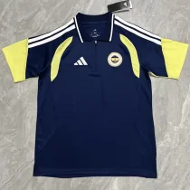 26-27 Fenerbahce Royal blue Polo Short Sleeve (半拉链)
