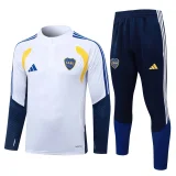 26-27 Boca Juniors White Half Pull Tracksuit #B26100(半拉链)
