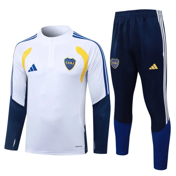 26-27 Boca Juniors White Half Pull Tracksuit #B26100(半拉链)