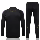 26-27 BAR Black Half Pull Tracksuit #B26094(半拉链)