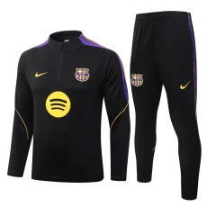 26-27 BAR Black Half Pull Tracksuit #B26094(半拉链)