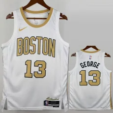 25-26 Celtics GEORGE #13 White City Edition Top Quality Hot Pressing NBA Jersey