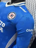 26-27 Cruz Azul Home Long Sleeve Player Version Soccer Jersey (长袖球员)