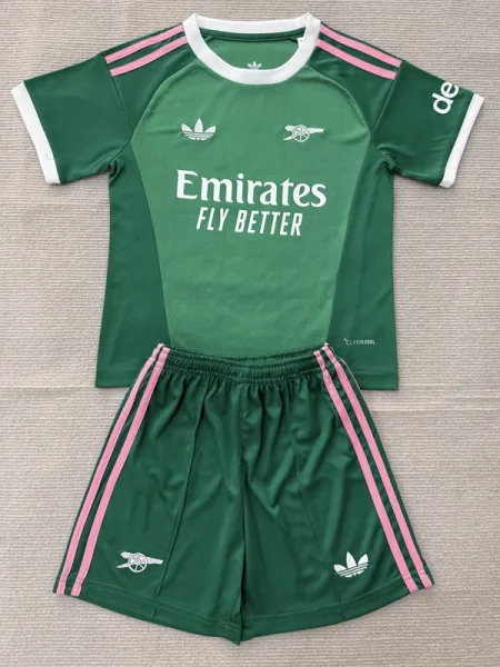 26-27 ARS Green Goalkeeper Kids Soccer Jersey
