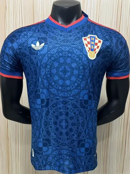 26-27 Croatia Blue Player Version Soccer Jersey (ad)