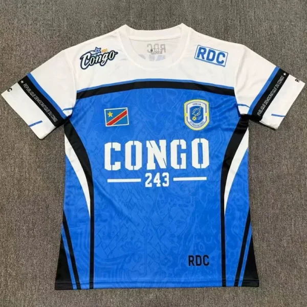 26-27 DR Congo White Blue 243 Special Edition Training shirts