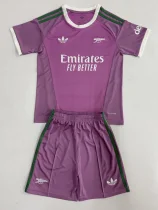 26-27 ARS Pink Purple Goalkeeper Kids Soccer Jersey