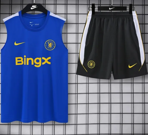 26-27 CHE Fancy blue Tank top and shorts suit