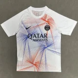 26-27 PSG White Blue Red Training shirts