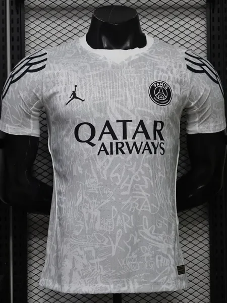 26-27 PSG Grey White Player Version Training shirts