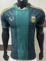 26-27 Argentina Messi Farewell Match Green Player Version Soccer Jersey