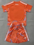 26-27 RMA Orange Goalkeeper Kids Soccer Jersey