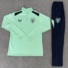 26-27 Bilbao Light green Half Pull Tracksuit (Pants Have Pocket)(半拉链)