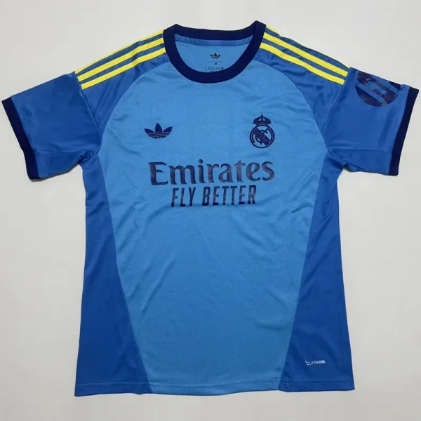 26-27 RMA Blue Goalkeeper Fans Soccer Jersey