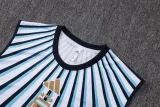 26-27 Argentina White Blue Tank top and shorts suit #D26089
