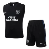 26-27 ATM Black Tank top and shorts suit #D26093