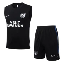 26-27 ATM Black Tank top and shorts suit #D26093