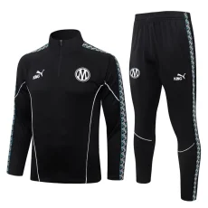 26-27 Marseille Black Half Pull Tracksuit #B26107(半拉链)