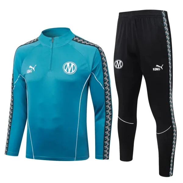 26-27 Marseille Blue Half Pull Tracksuit #B26109(半拉链)
