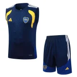 26-27 Boca Juniors Royal blue Tank top and shorts suit #D25090