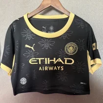 26-27 Man City Away Women Cheerleader Shirt (女啦啦短袖)