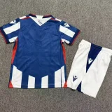 26-27 West Brom Home Kids Soccer Jersey