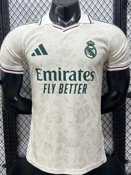 26-27 RMA Beige Special Edition Player Version Training Shirts (绿三杠)