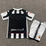 26-27 CD Castellon Home Kids Soccer Jersey