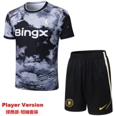 26-27 CHE Black White Player Version Training Short Suit (球员短套装)
