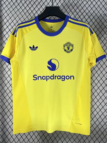 26-27 Man Utd Yellow Goalkeeper Fans Soccer Jersey