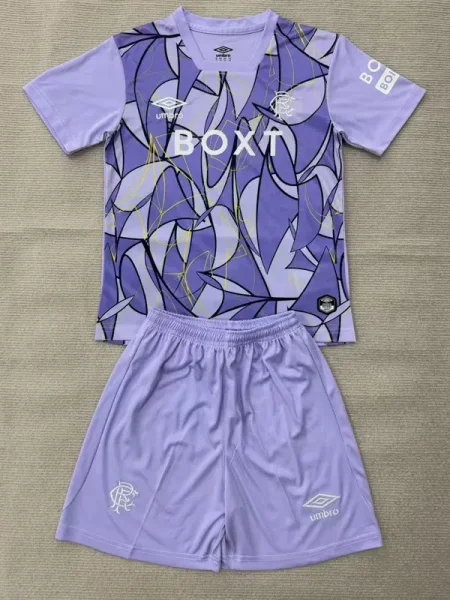 26-27 Rangers Purple Goalkeeper Kids Soccer Jersey