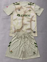 26-27 Real Betis Khaki Goalkeeper Kids Soccer Jersey