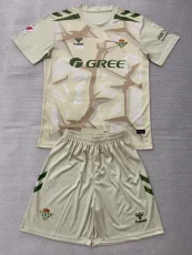 26-27 Real Betis Khaki Goalkeeper Kids Soccer Jersey