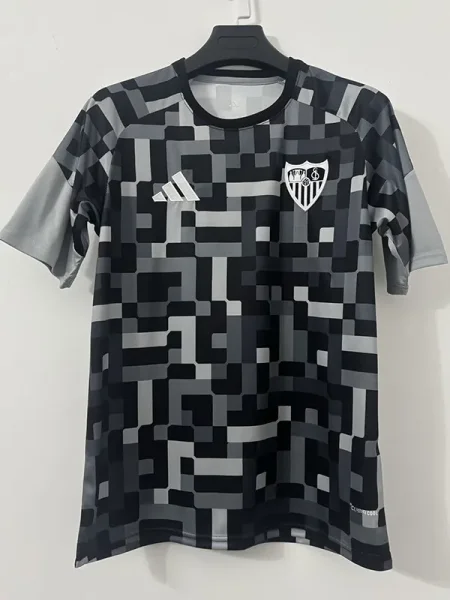 26-27 Sevilla Black Grey Training shirts