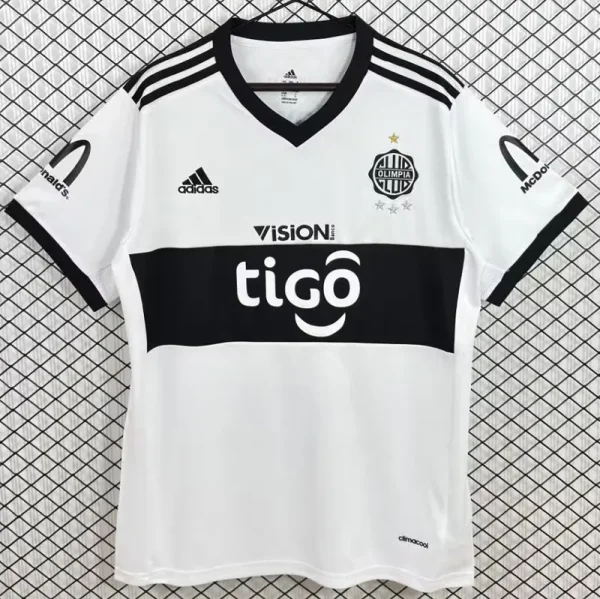 2017 Club Olimpia Home Retro Soccer Jersey